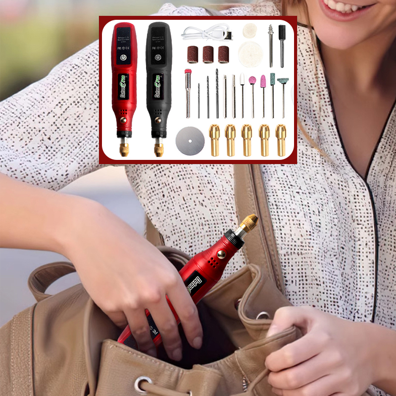 Cordless Rotary Tool Kit Accessories - مجموعة أدوات دوارة لاسلكية USB ،