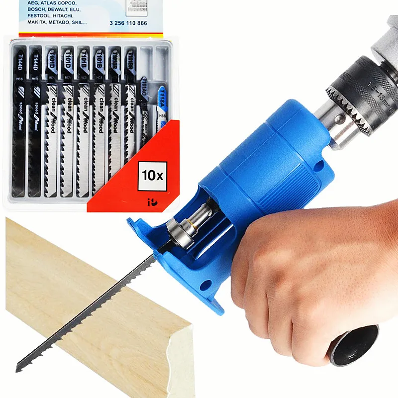 Reciprocating Saw Attachment Drill - محول منشار ترددي محمول ، مثقاب