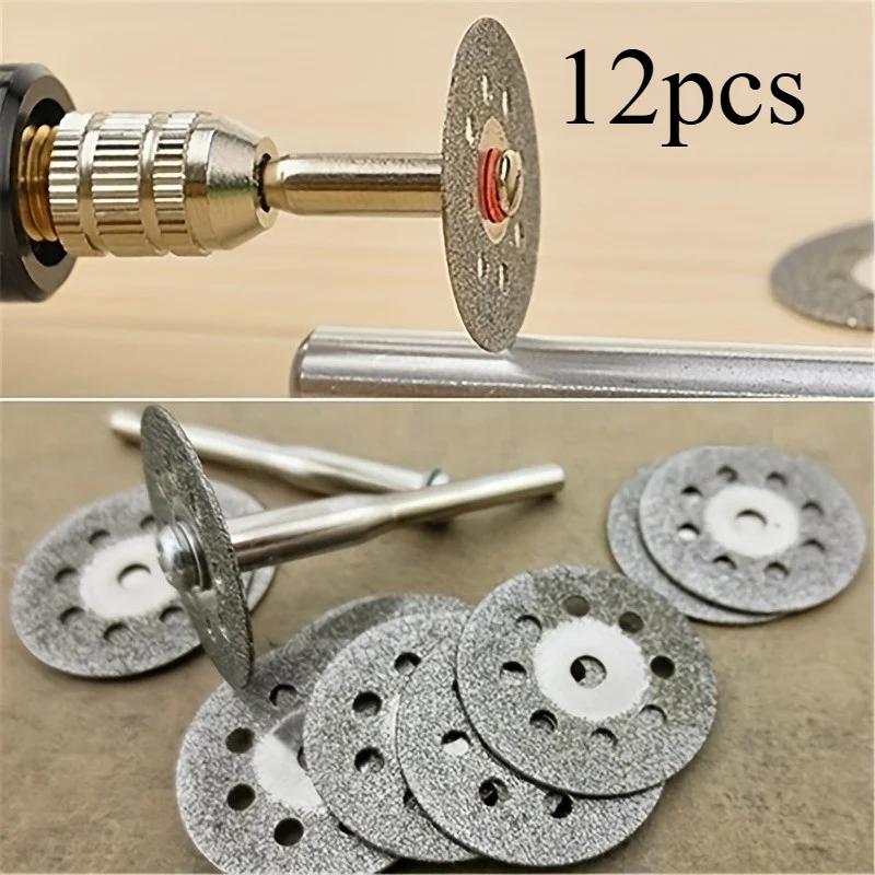 Cordless Rotary Tool Kit Accessories - 12 قطعة/المجموعة 22 مللي متر Hss
