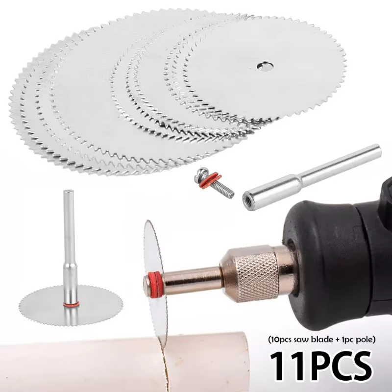 Cordless Rotary Tool Kit Accessories - 11 قطعة من شفرات المنشار الدائري