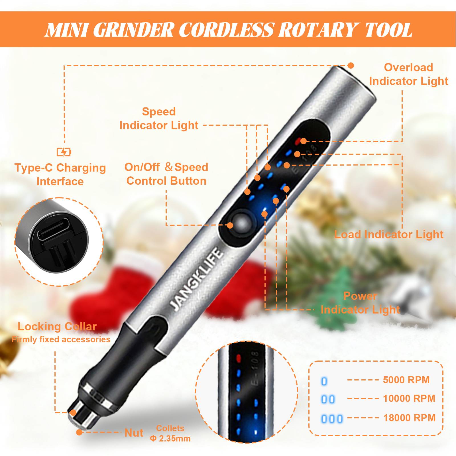 مجموعة أدوات دوارة لاسلكية USB - مراجعة Cordless Rotary Tool Kit Accessories وسعره