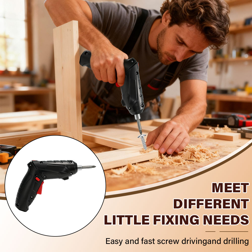 مفك كهربائي لاسلكي متعدد الوظا - مراجعة Electric Screwdriver Rechargeable Usb وسعره