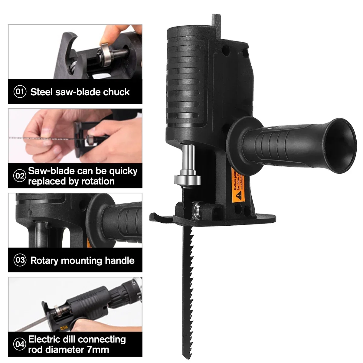 المحمولة الترددية المنشار محول - مراجعة Reciprocating Saw Attachment Drill وسعره
