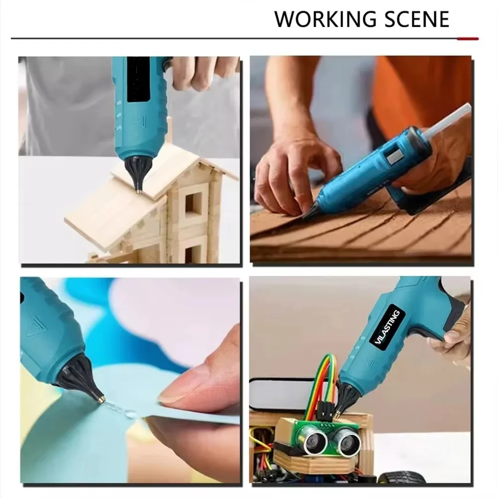 مسدس صمغ يسيح بالحرارة لاسلكي  - مراجعة Hot Melt Glue Gun Cordless وسعره