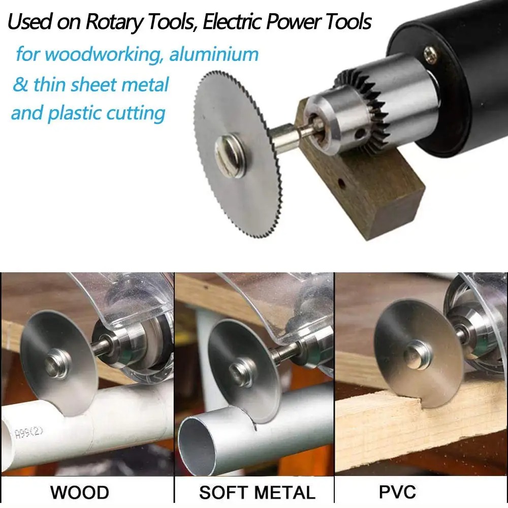6 قطعة HSS شفرة منشار دائري أد - مراجعة Cordless Rotary Tool Kit Accessories وسعره