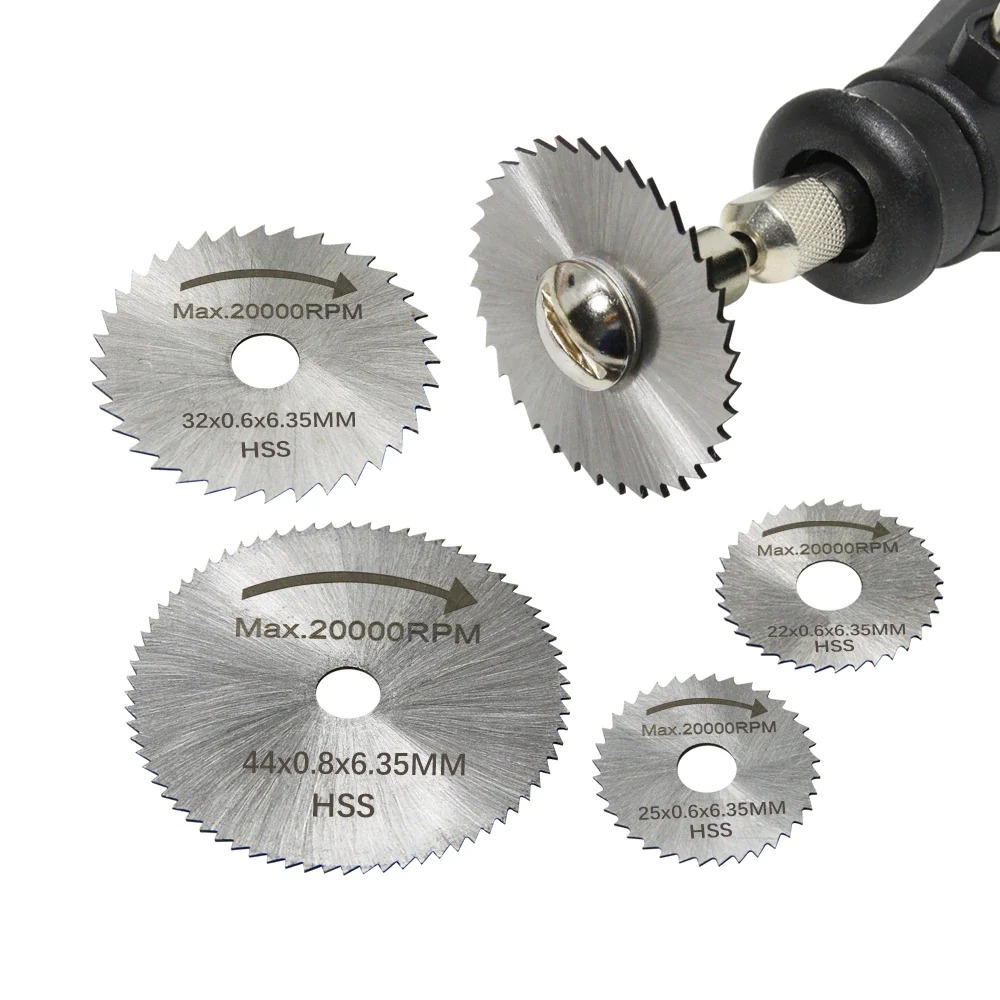 6 قطعة HSS شفرة منشار دائري أد - مراجعة Cordless Rotary Tool Kit Accessories وسعره