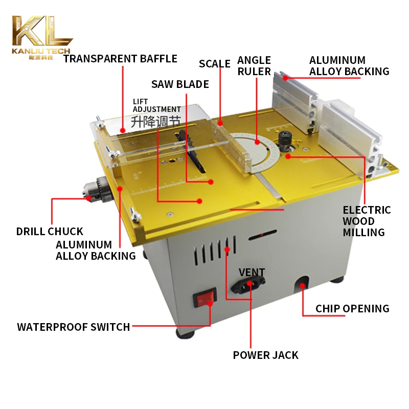 منشار طاولة صغير T7 لقطع الخشب - مراجعة Mini Table Saw For Woodworking وسعره