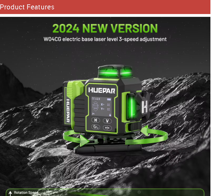 2026 Huepar W04CG مستوى ليزر أ - مراجعة Laser Level 16 Lines 4D Green وسعره