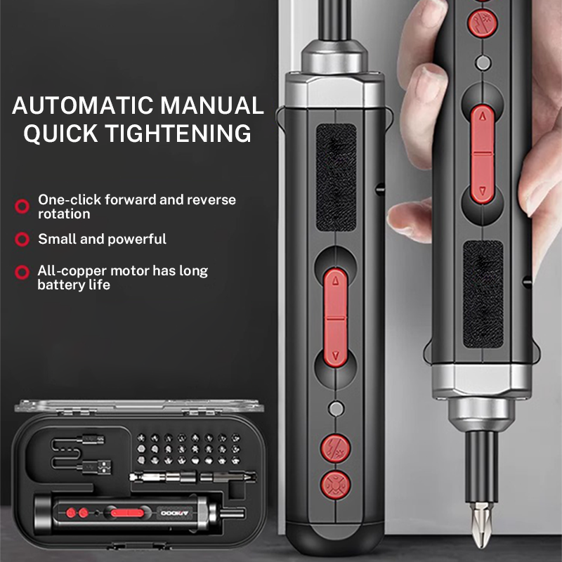 مجموعة مفك كهربائي متعدد الوظا - مراجعة Electric Screwdriver Rechargeable Usb وسعره