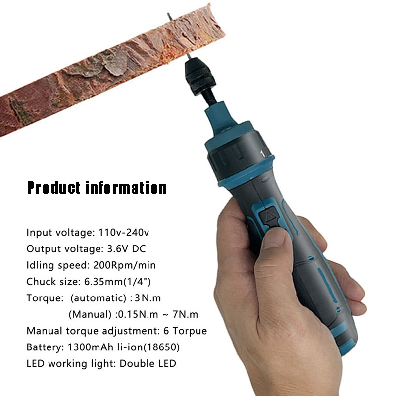 مفك براغي كهربائي لاسلكي قابل  - مراجعة Electric Screwdriver Rechargeable Usb وسعره