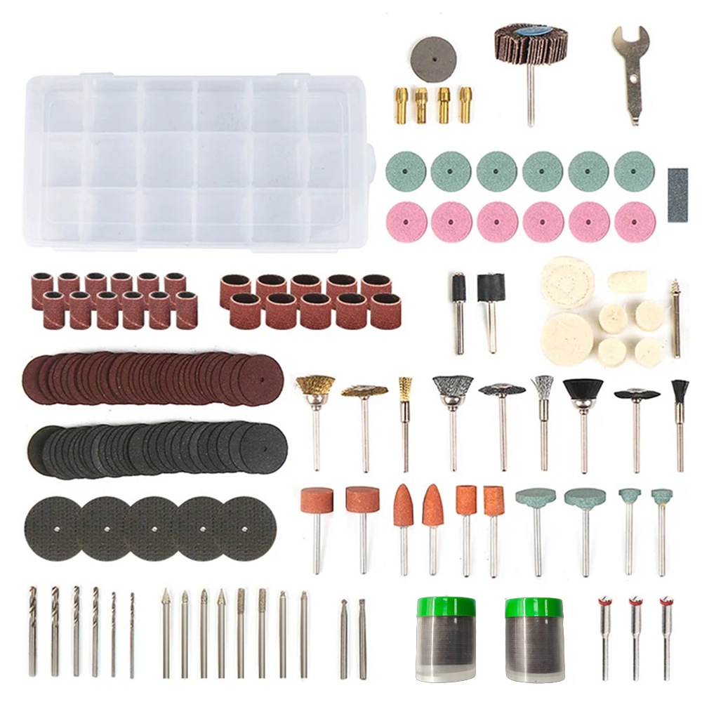 ملحقات أدوات الصنفرة الكهربائي - مراجعة Cordless Rotary Tool Kit Accessories وسعره
