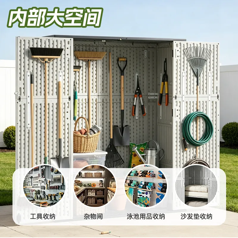 خزانة تخزين خارجية متوسطة الحج - مراجعة Garden Tools وسعره