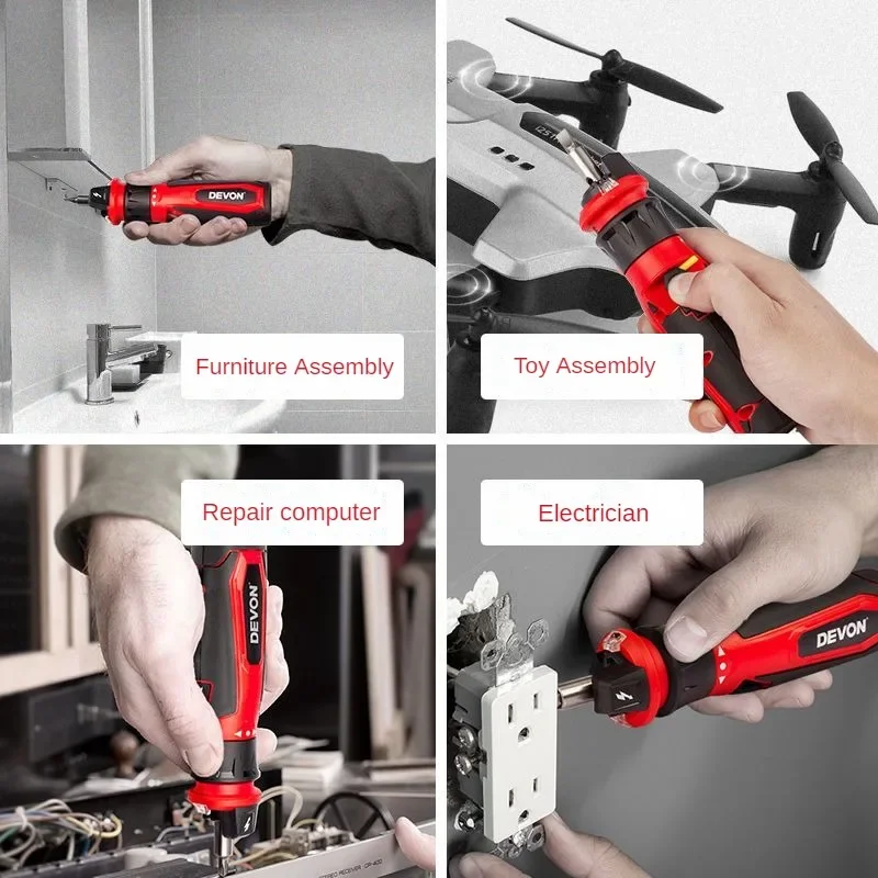 طقم مفك كهربائي صغير من ديفون  - مراجعة Electric Screwdriver Rechargeable Usb وسعره