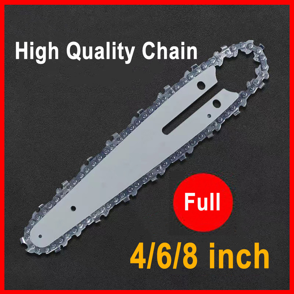 4/6/8/10 بوصة 1/4 سلسلة المنشا - مراجعة Mini Electric Chainsaw 6 Inch وسعره