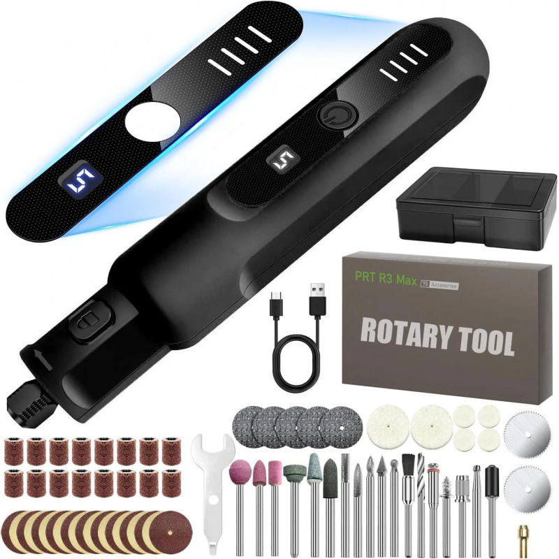 مجموعة أدوات دوارة لاسلكية صغي - مراجعة Cordless Rotary Tool Kit Accessories وسعره
