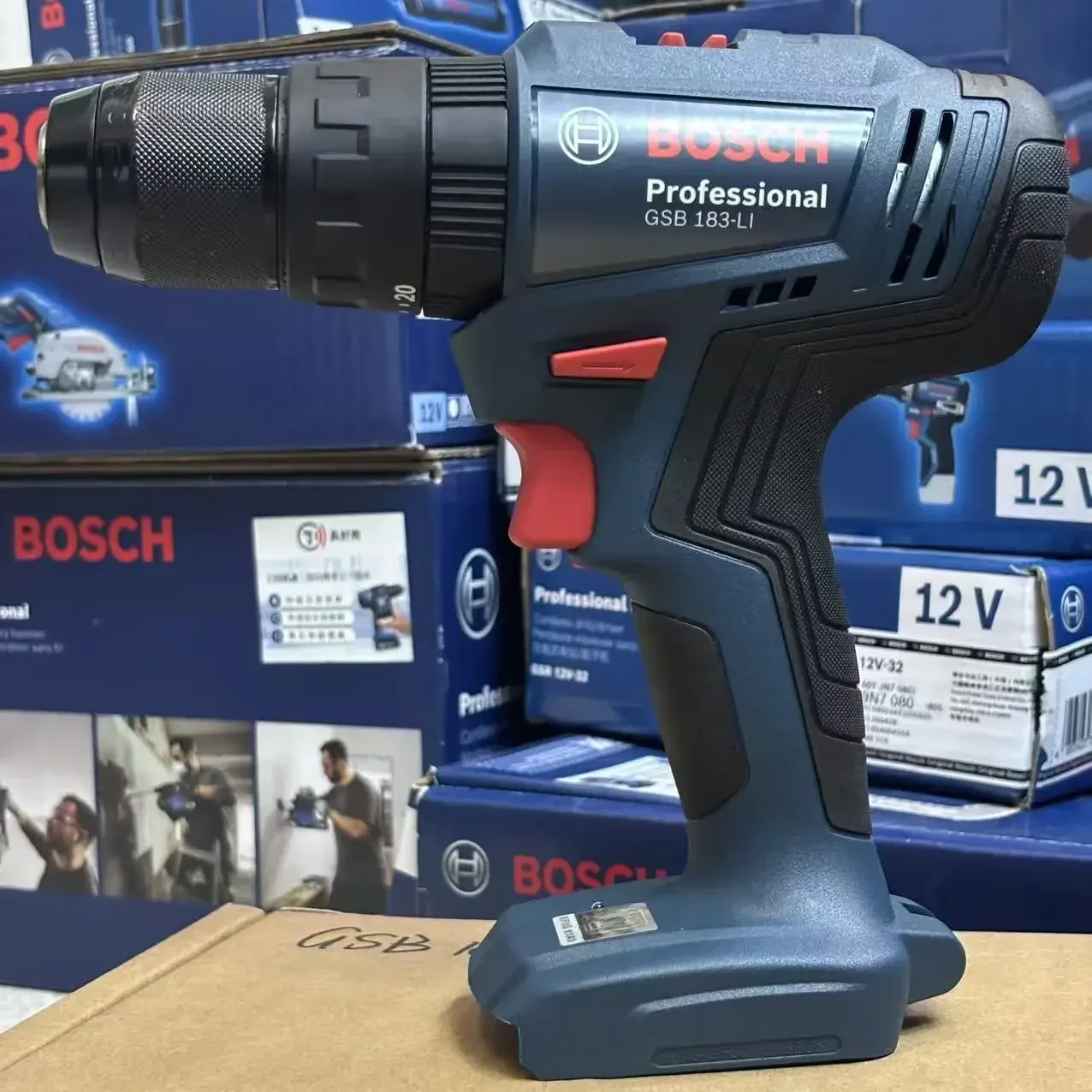 مثقاب بوسش GSB 183-LI 18 فولت  - مراجعة Brushless Cordless Electric Drill 18V وسعره
