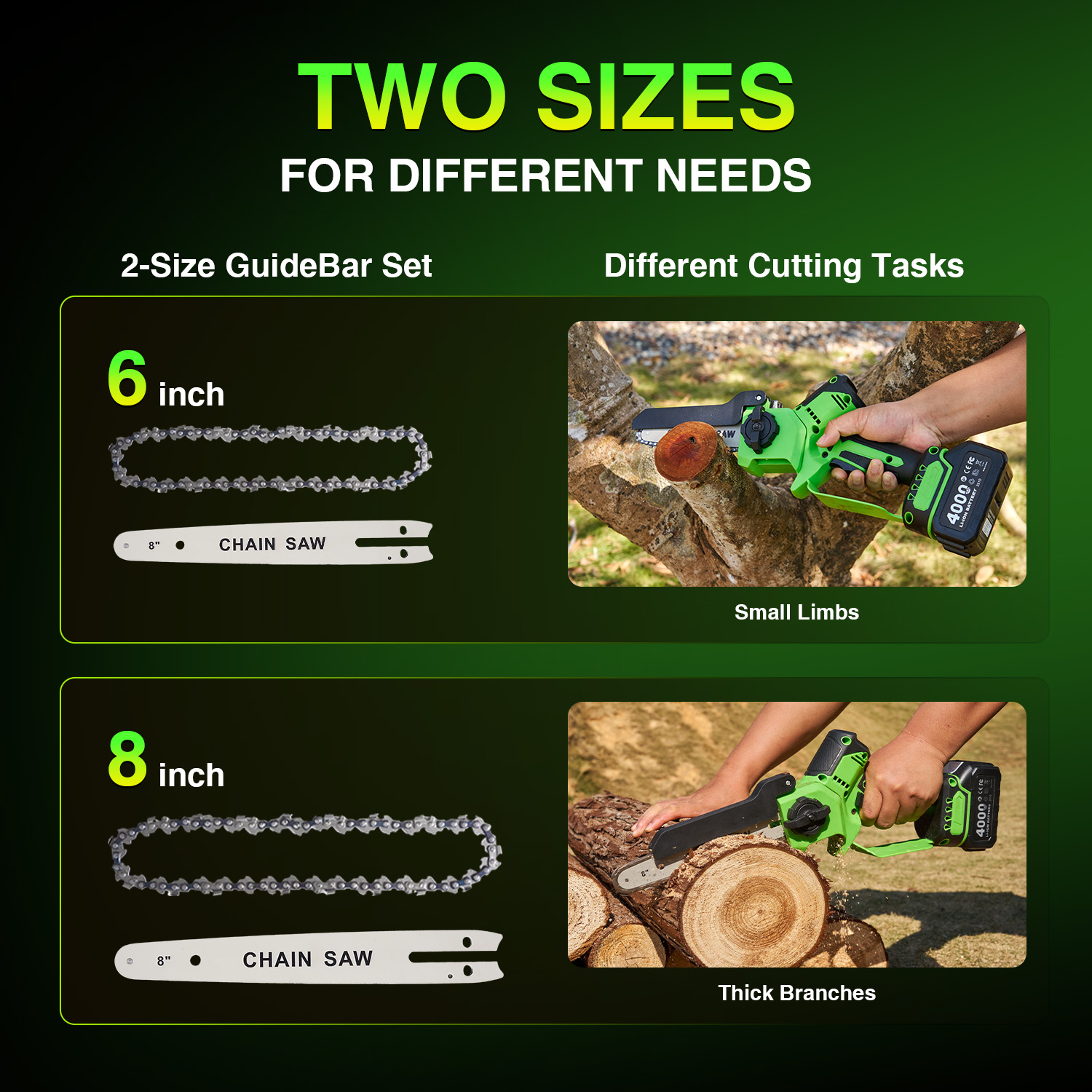 منشار كهربائي لاسلكي من تاسك س - مراجعة Mini Electric Chainsaw 6 Inch وسعره