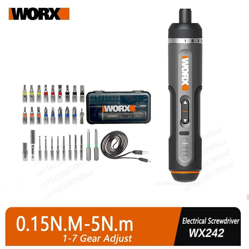 WORX WX242 4 فولت مفك كهربائي  - مراجعة Electric Screwdriver Rechargeable Usb وسعره