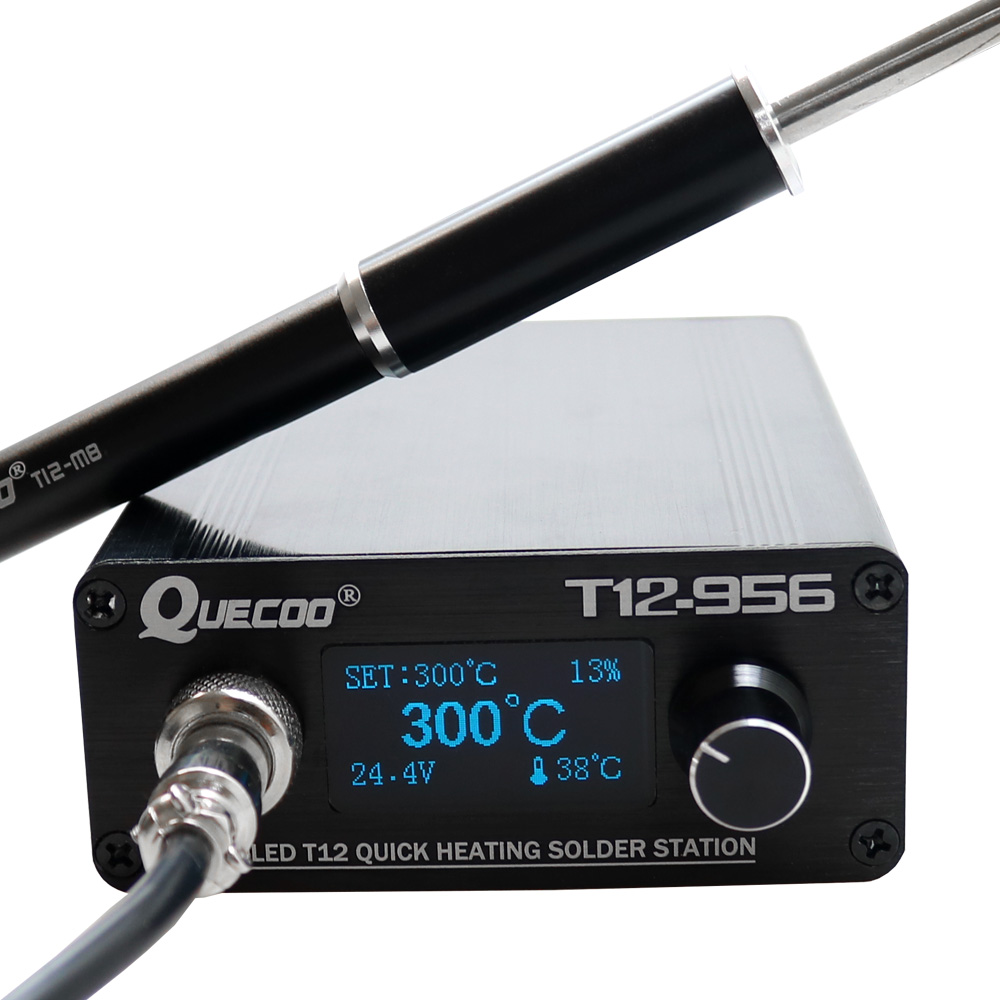 QUECOO T12-956 محطة لحام رقمية - مراجعة Digital Soldering Station T12 وسعره